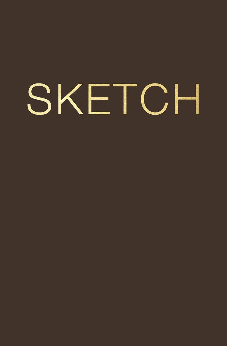 "Sketch" Medium Coffee Layflat Sketchbook