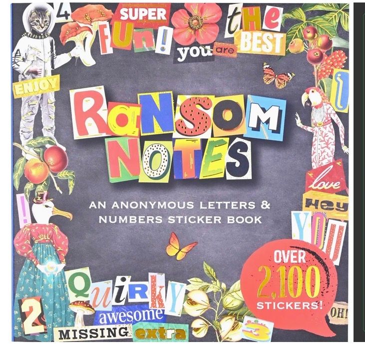 Ransom Notes Sticker Book
