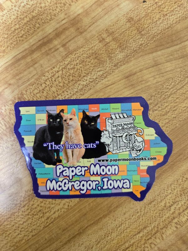 State of Iowa Paper Moon Sticker