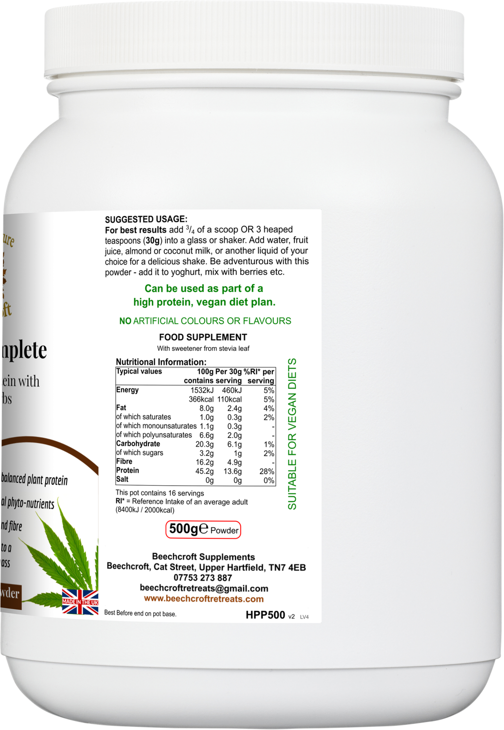 Hemp Complete (Natural Flavour)