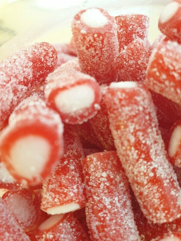 Sour Strawberry Bites Sour Strawberry Bites