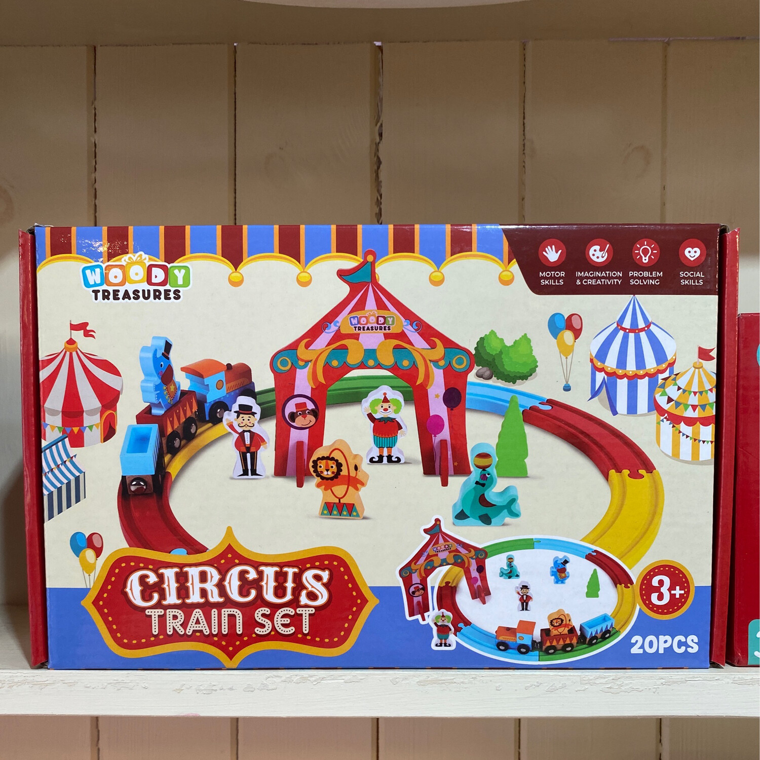 Wooden Circus Train Set