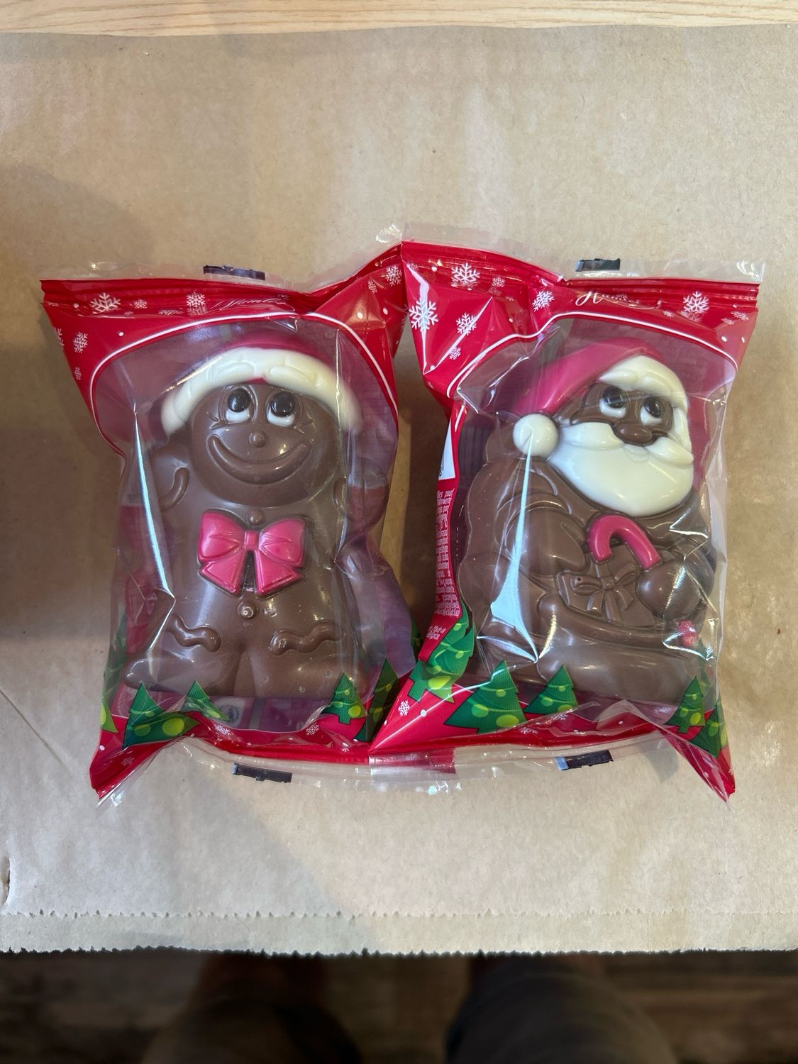 Chocolate Hollow Santa Figure
