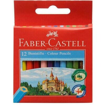 12 Colors Hexagonal Short Coloring Pencils