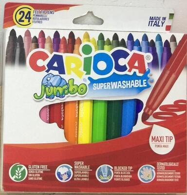 Carioca Joy Fine Nib Superwashable Felt Tip Pen (Box of 24)
