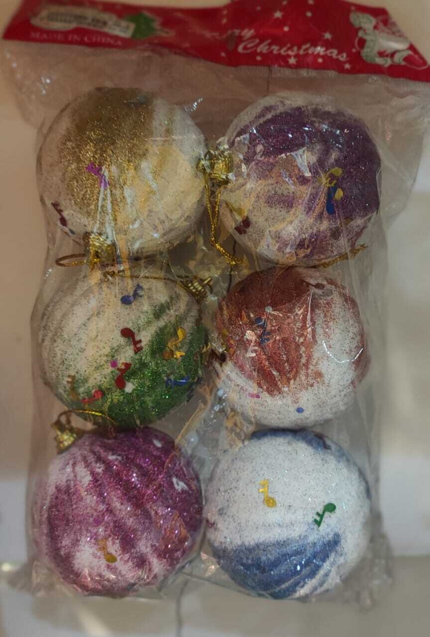 packet of Christmas Big Glitter or Snowy balls