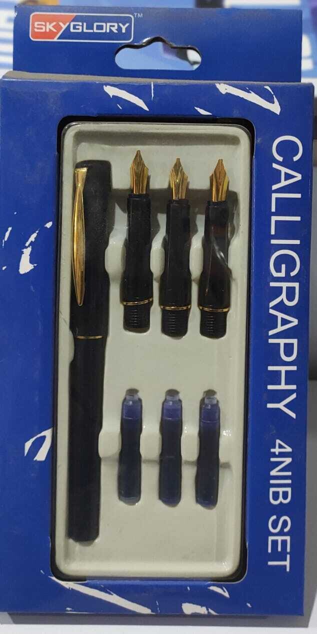Ink pen with 4 nib set