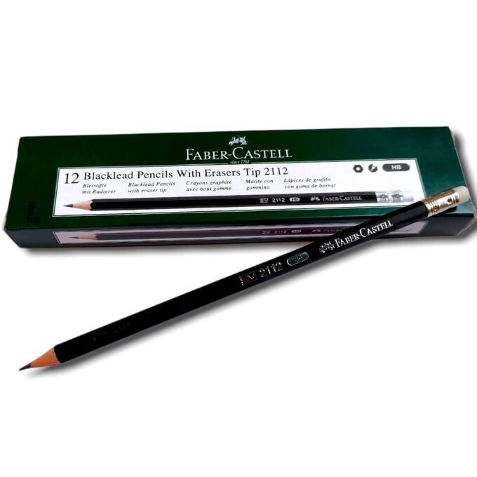 faber castle pencil with rubber