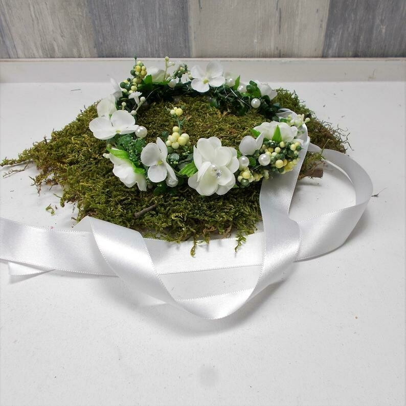 Haarkranz, Blumenschmuck für´s Haar, weiß