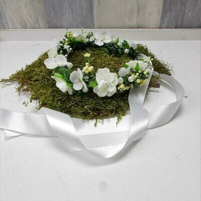 Haarkranz, Blumenschmuck für´s Haar, weiß
