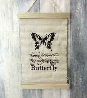 Wandbehang, Shabby Stil, Schmetterling