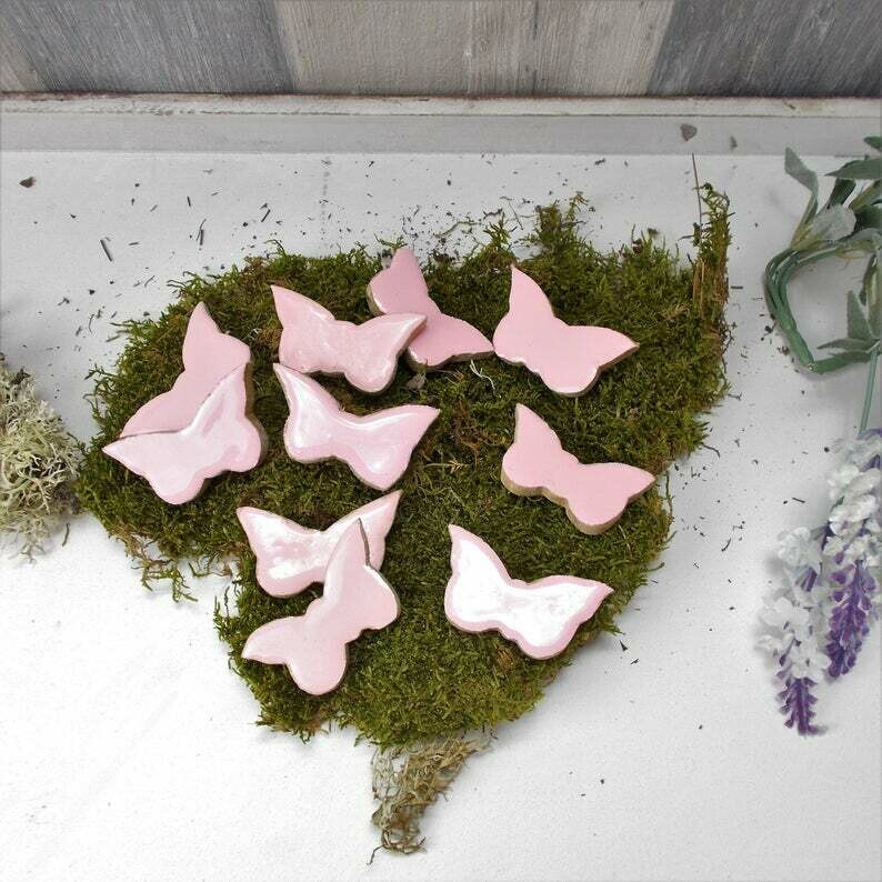 Schmetterlinge aus Holz, Streudeko, 20 Stück