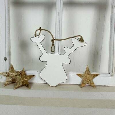 Rentier-Kopf zum Hängen, mittel, Weihnachtsdeko