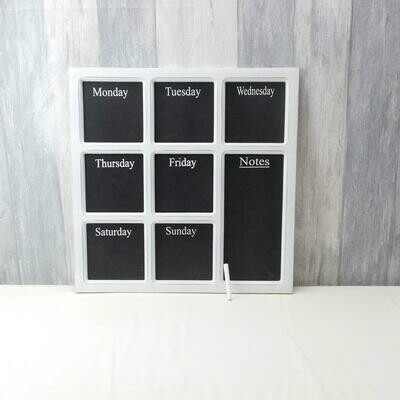 Wochenplaner, Wandtafel, schwarz weiß Wochenplaner, Wandtafel, schwarz weiß