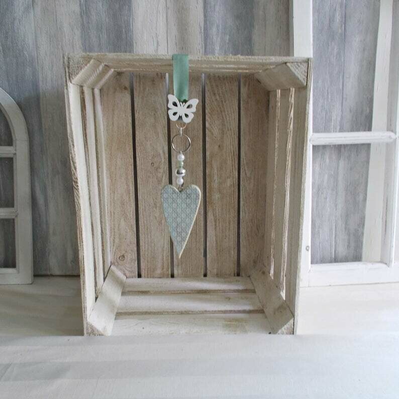 Fensterdeko, Herz in grün, Hänger