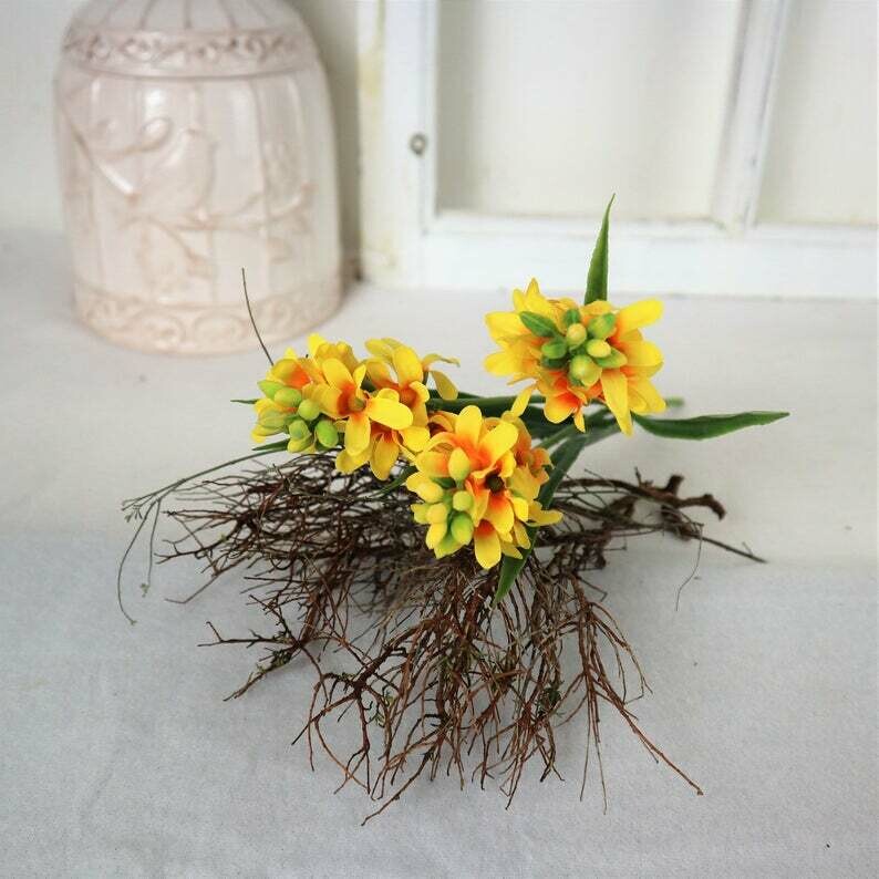 Hyazinthe gelb, Deko Blumen, Tischdeko, Floristikbedarf