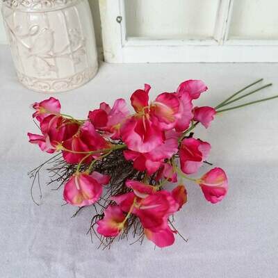Lathyrus Bund Deko Blumen, Tischdeko, pink, Platterbse, 3 Stiele pro Bund, Pro Stiel 2,95 Euro, Floristikbedarf