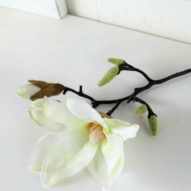 Magnolienzweig, Dekoblume, Kunstblume, Floristikbedarf