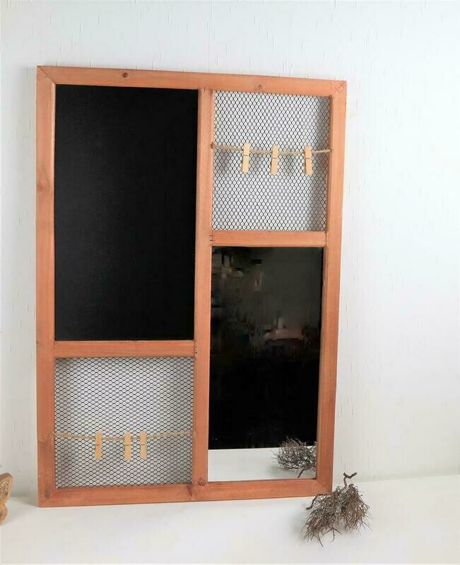 Wandboard, Wandtafel, Wandspiegel, Notizzettelhalter, Floristikdeko