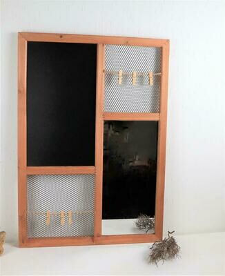Wandboard, Wandtafel, Wandspiegel, Notizzettelhalter, Floristikdeko