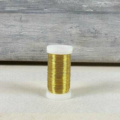 Zierdraht, Golddraht, Dekodraht, 100 Meter, Bastelbedarf