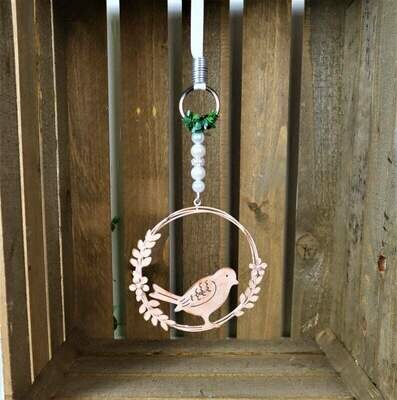 Fensterdeko, shabby rosa, edel, Shabby Chic Stil,Landhausstil