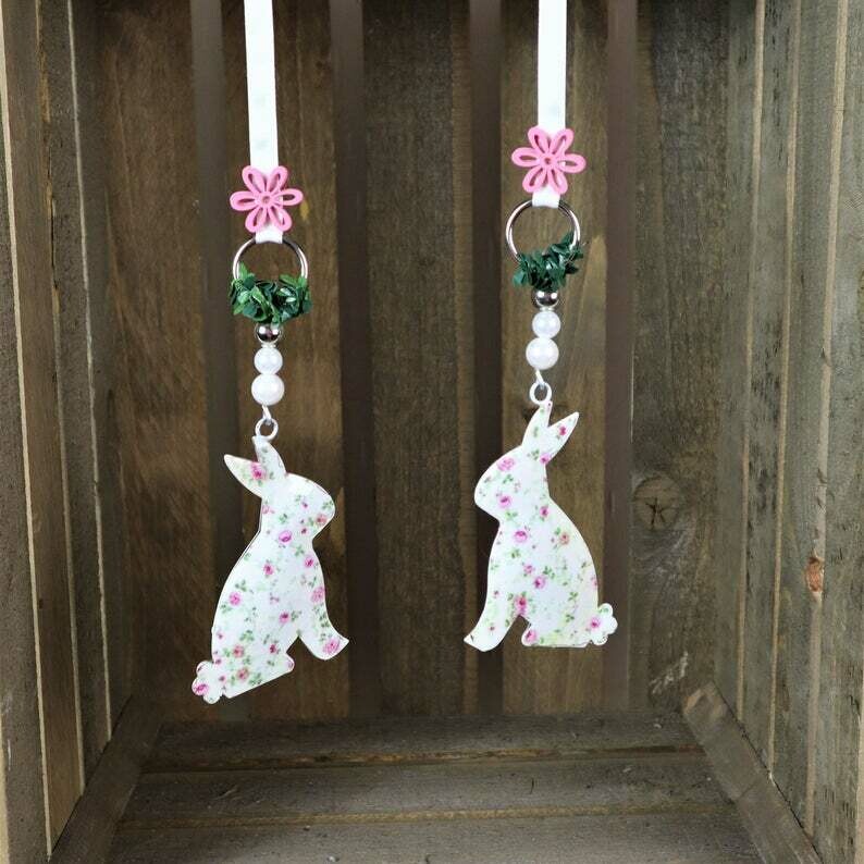 Osterdeko, Fensterdeko, Osterhasen 2 er Set, Stückpreis 11,95 Euro, Osterdeko