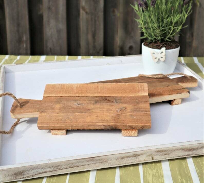 Holz Tablett, Deko Tablett, Landhaus Stil Deko, Floristikdeko