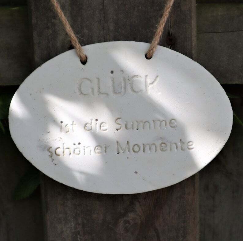 Deko Schild, Spruchschild, Landhaus Deko, Glück ist...