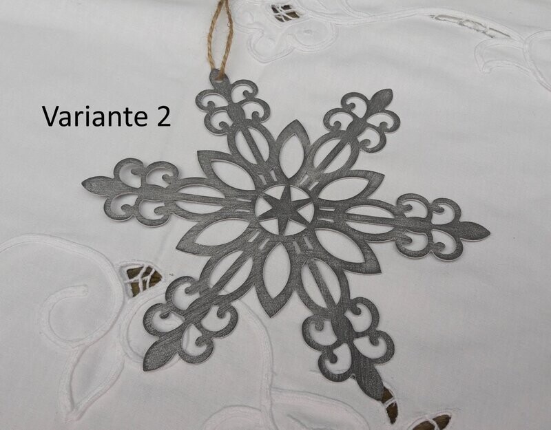 Schneeflocke Hänger, Metall, Weihnachtsdeko #2