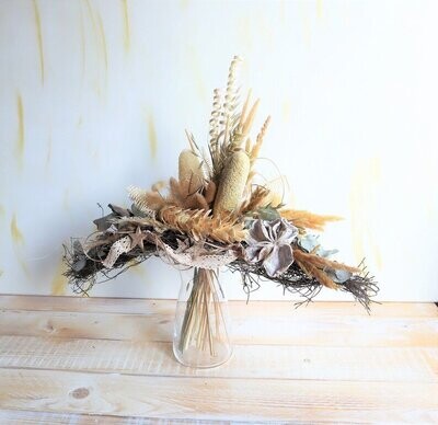 Trockenblumenstrauß, naturfarbig, Trockenblumen Trockenblumenstrauß, naturfarbig, Trockenblumen