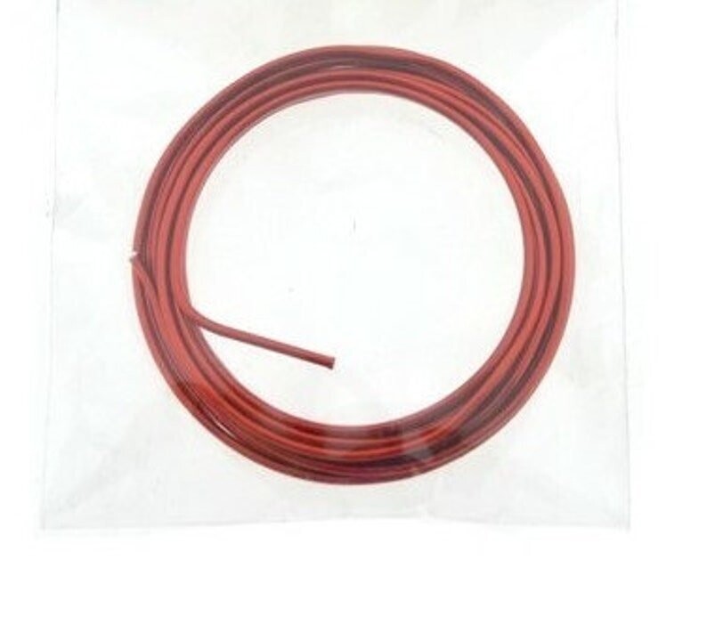 Aluminiumdraht rot 3m lang