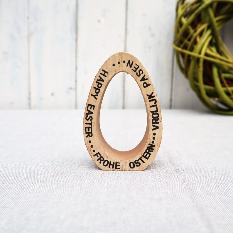 Osterei Holz Osterdeko