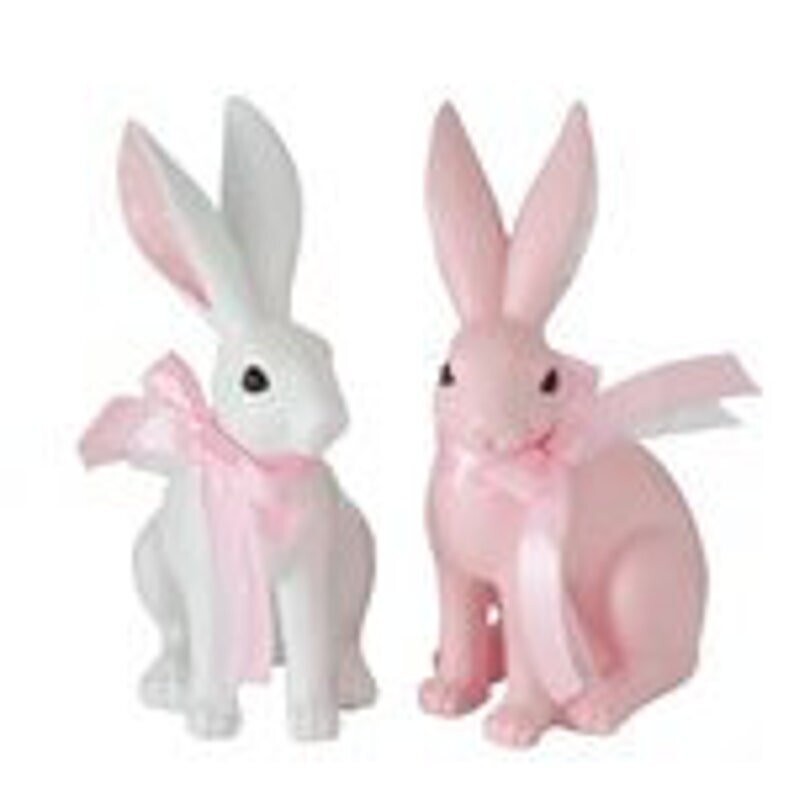 Osterhase Osterdeko groß rosa oder weiß