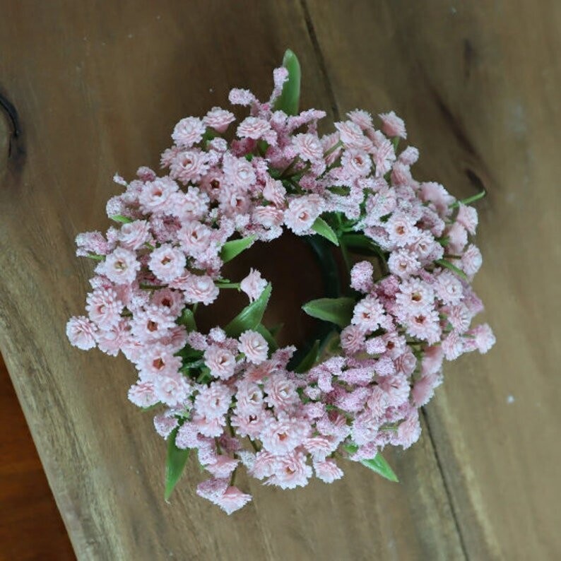 Schleierkrautkranz rosa Ø 14 cm Kranz