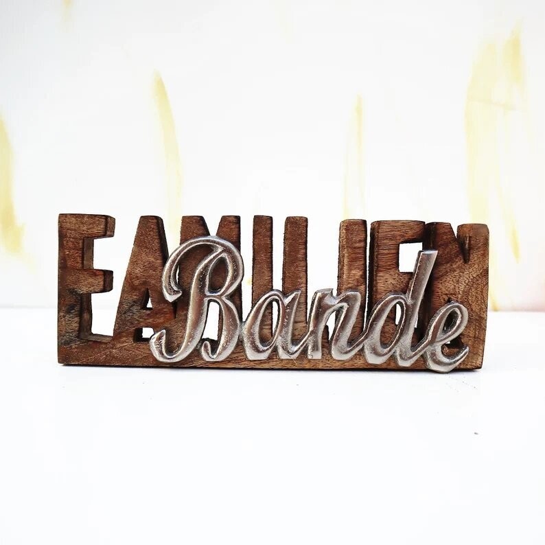 Deko Schild Familienbande