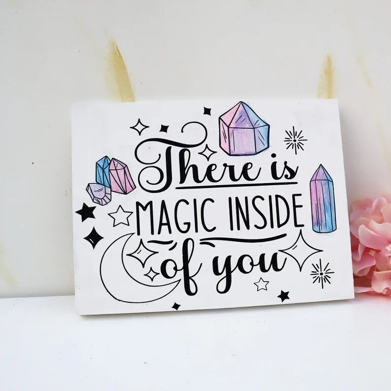 Deko Schild "Magic" Wand Deko