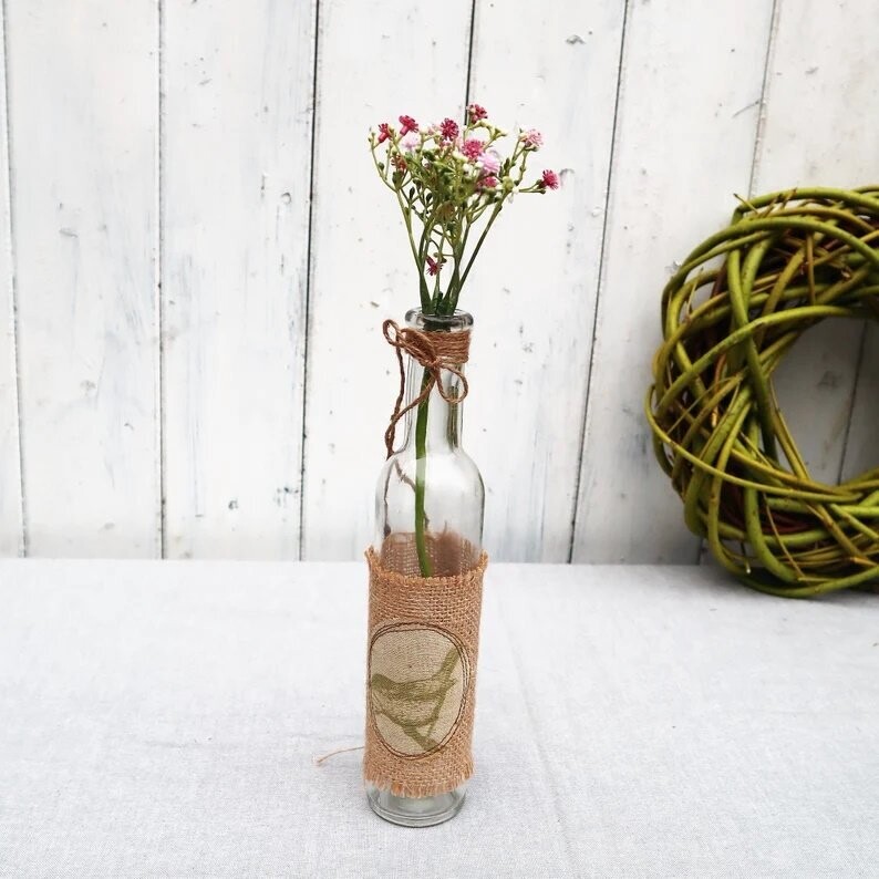 Deko Flasche Glas Vase