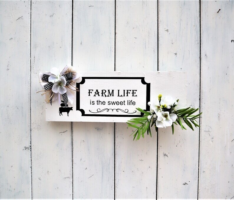 Deko Schild Farm House Stil Farm Life