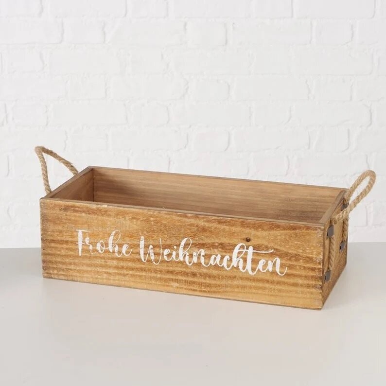 Adventskiste Geschenkbox Frohe Weihnachten