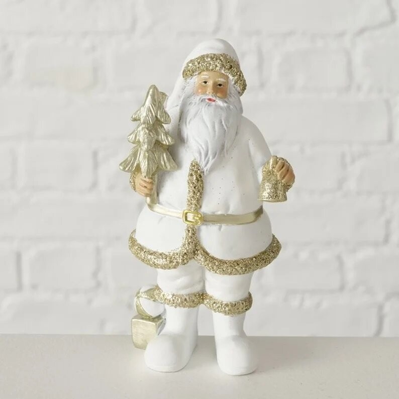 Weihnachtsmann edel, Weihnachtsdeko mit Baum