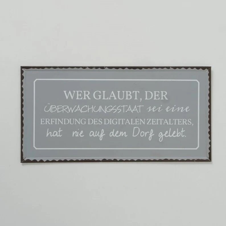 Deko Schild Spruch Landleben Wer glaubt, ....