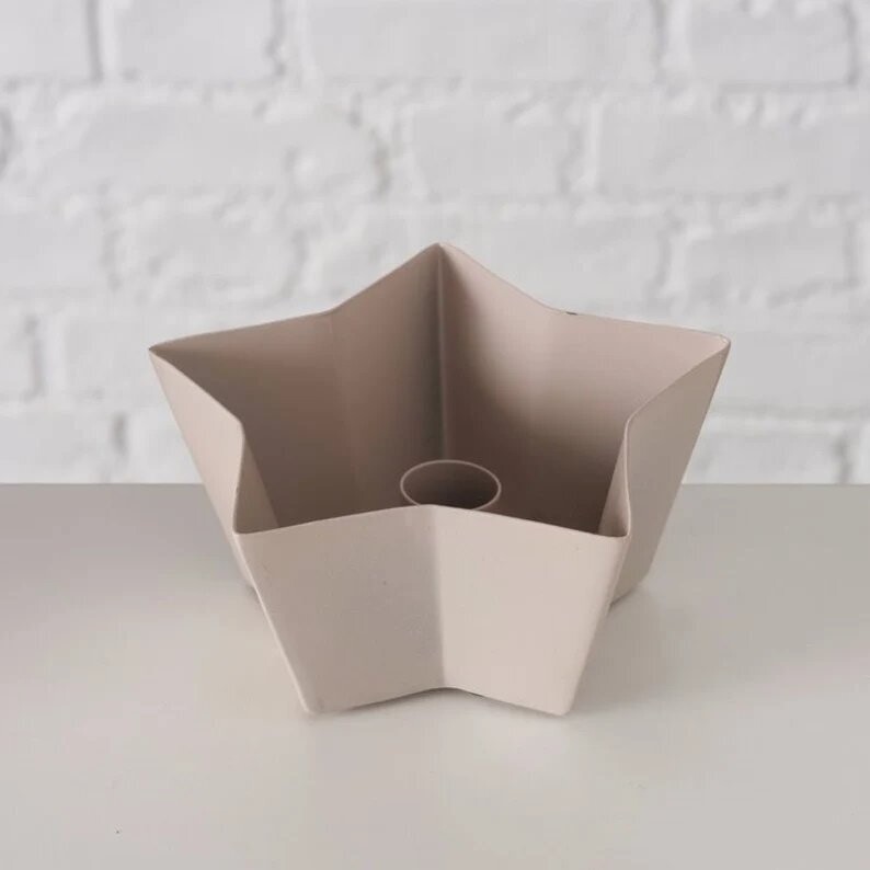 Weihnachtsdeko Kerzenhalter Stern mittel