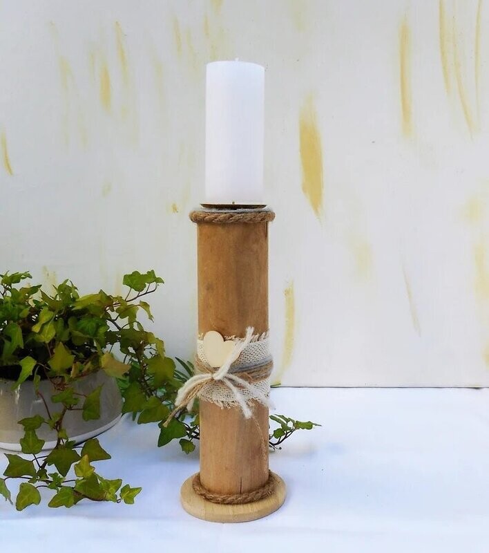 Kerzenhalter Holz rustikal Herbst