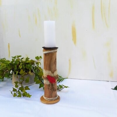 Kerzenhalter Holz rustikal Herbst #2