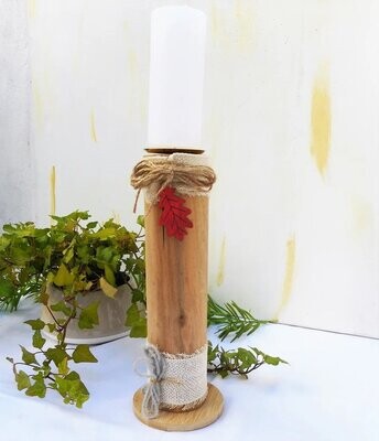 Kerzenhalter Holz rustikal Herbst #4