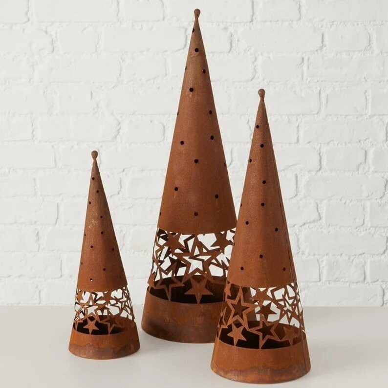 Weihnachtsbaum Rost Tannenbaum Gartendeko MITTEL