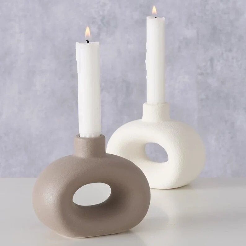 Kerzenleuchter modern BEIGE