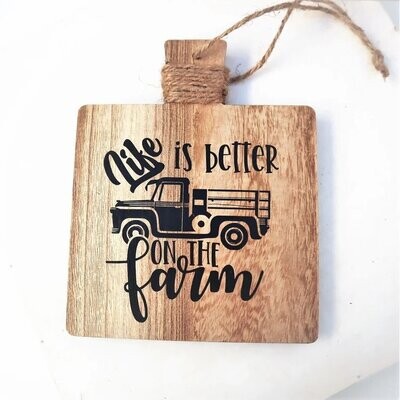 Schild mit Spruch Farmhausdeko Weihnachtsdeko Life is better... Schild mit Spruch Farmhausdeko Weihnachtsdeko Life is better...