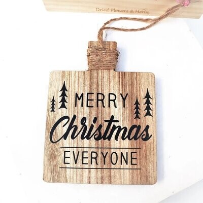 Schild mit Spruch Farmhausdeko Weihnachtsdeko Merry Christmas